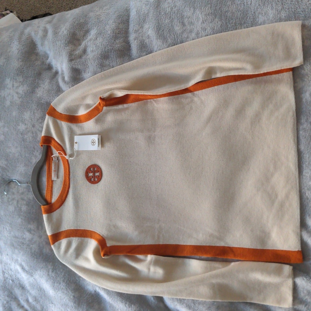 TORY BURCH CASHMERE CREWNECK SWEATER